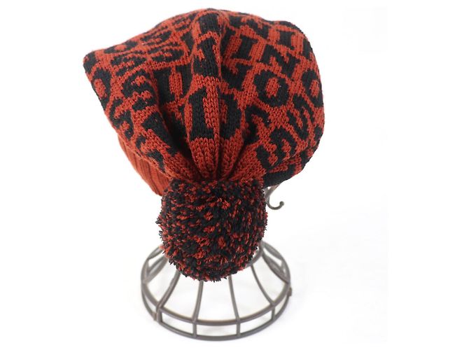 Autre Marque Cappello in maglia di lana con logo Missoni marrone e nero - vista 5