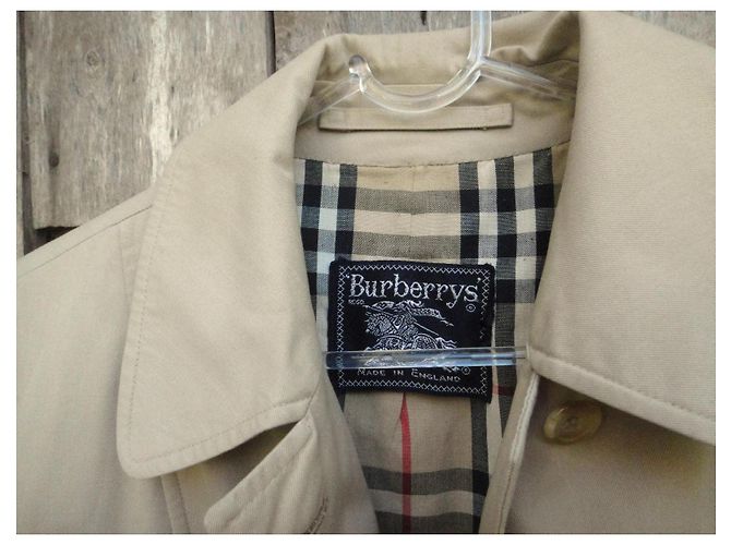 Abrigo impermeable Burberry de gabardina de algodón beige - vista 3