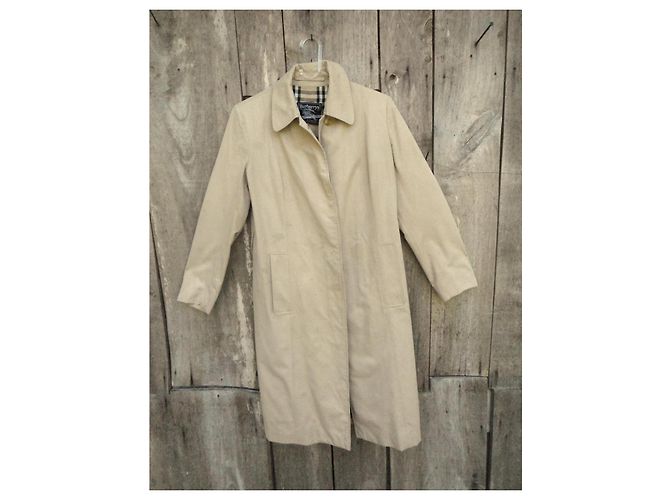 Abrigo impermeable Burberry de gabardina de algodón beige - vista 5