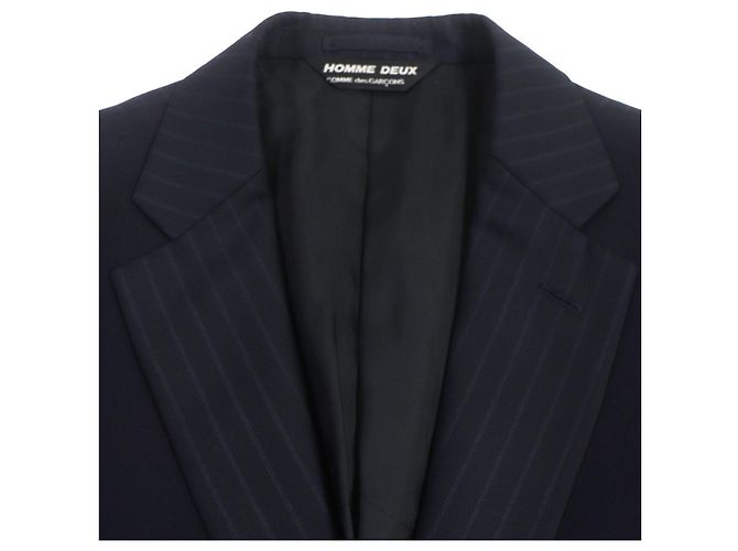 Autre Marque Chaqueta a medida a rayas COMME des GARCONS Navy S Azul marino - vista 2