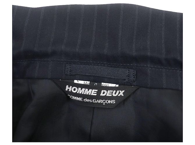 Autre Marque Chaqueta a medida a rayas COMME des GARCONS Navy S Azul marino - vista 9