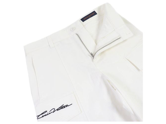 Bermuda cargo de algodão Louis Vuitton branco 46 - vista 3