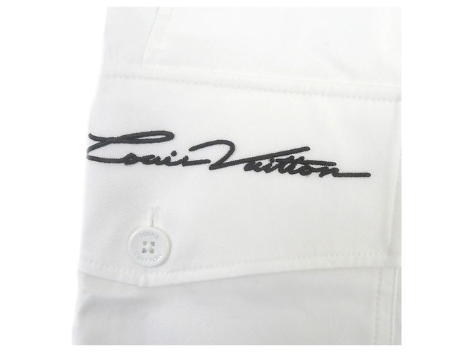 Bermuda cargo de algodão Louis Vuitton branco 46 - vista 6