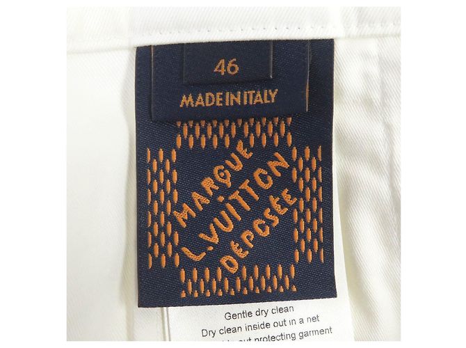Bermuda cargo de algodão Louis Vuitton branco 46 - vista 8