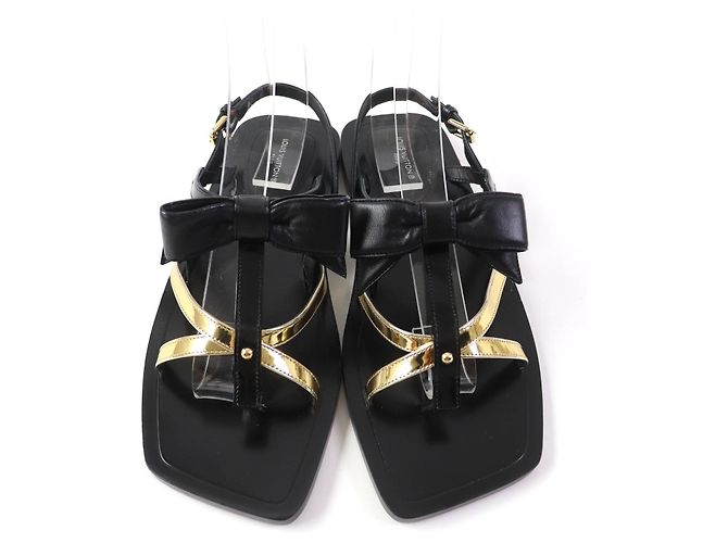 Louis Vuitton Monogram Ankle Strap Flats - view 3
