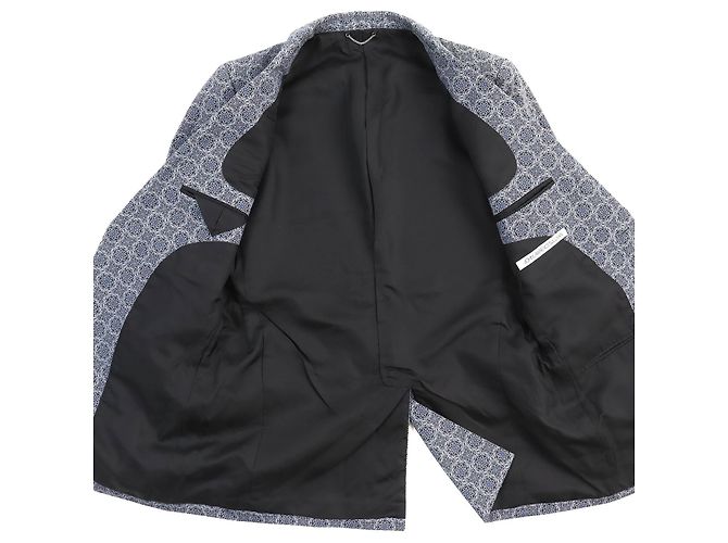Autre Marque Chaqueta de algodón de una sola cola JOHN LAWRENCE SULLIVAN Azul claro - vista 3