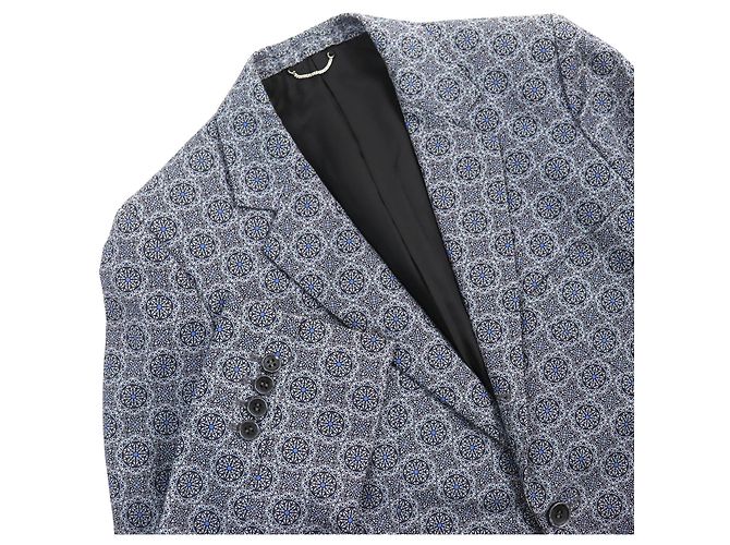 Autre Marque Chaqueta de algodón de una sola cola JOHN LAWRENCE SULLIVAN Azul claro - vista 4