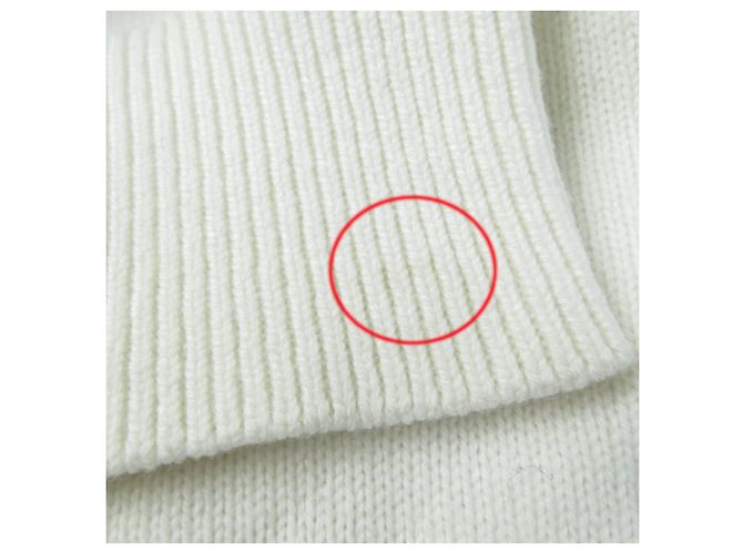 Suéter de cashmere Givenchy logo 4G marfim M Cru - vista 11
