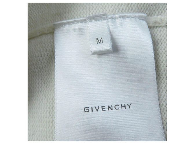 Suéter de cashmere Givenchy logo 4G marfim M Cru - vista 7