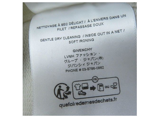 Suéter de cashmere Givenchy logo 4G marfim M Cru - vista 9