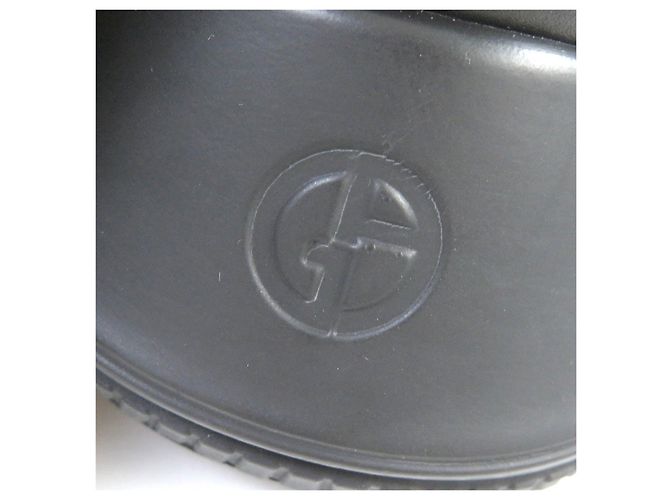 Sneakers in pelle lavorata a maglia con lacci Giorgio Armani - vista 7