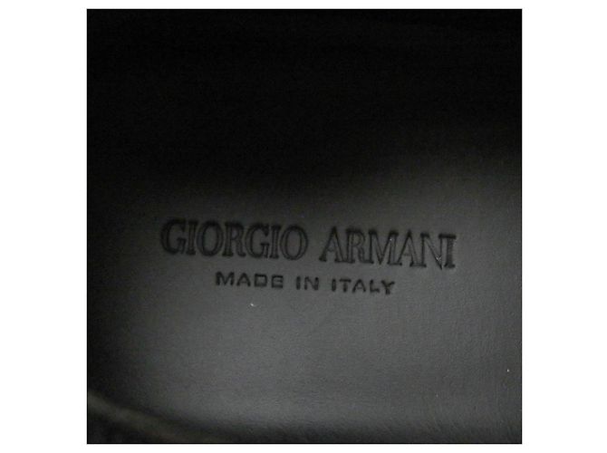 Sneakers in pelle lavorata a maglia con lacci Giorgio Armani - vista 8