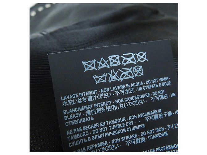 Yves Saint Laurent Saint Laurent Lederjacke, Mehrpin-Abzeichen, schwarz - Ansicht 14