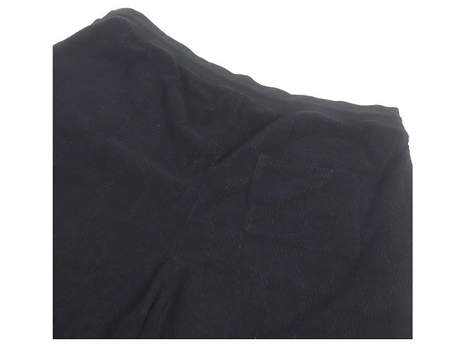 Shorts in cotone nylon Damier Louis Vuitton neri Nero - vista 4