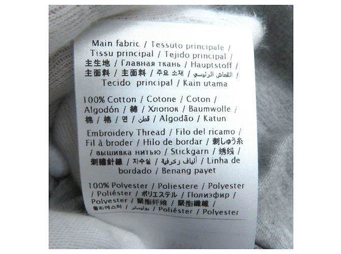 Camiseta Logo Valentino Rockstud Gris L Castaño - vista 6