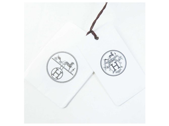 Hermès Ropa de loungewear de lana Hermes Voyage H en relieve gris Caqui - vista 10