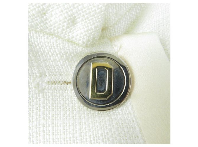 Giacca con bottoni e logo in rayon Dolce & Gabbana per donne Crudo - vista 10