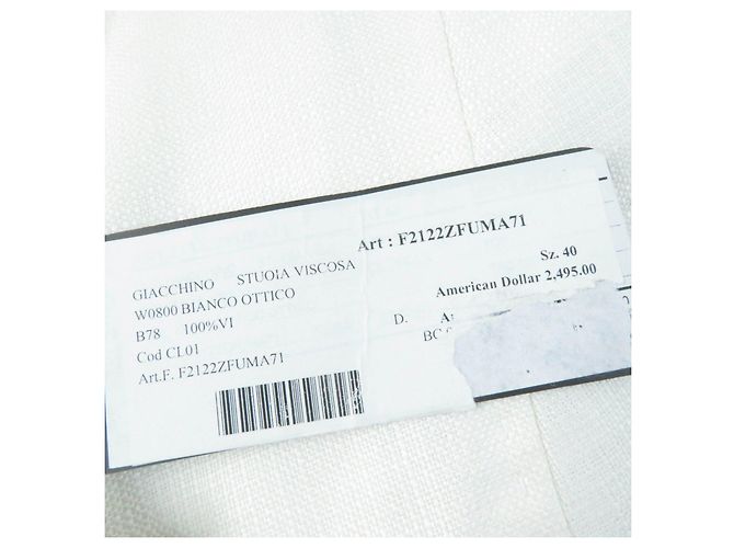 Giacca con bottoni e logo in rayon Dolce & Gabbana per donne Crudo - vista 13