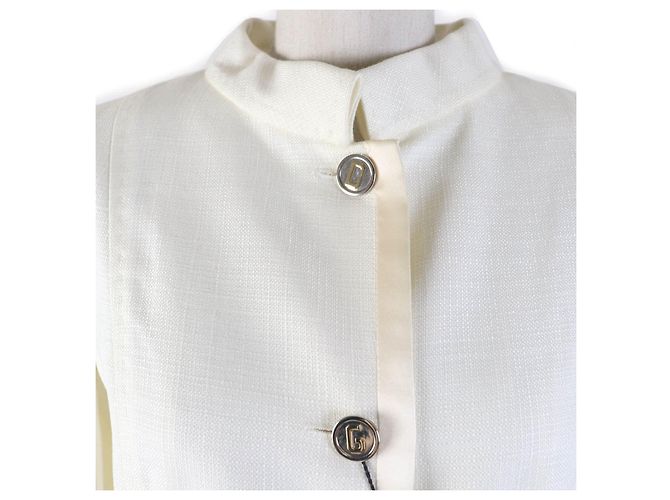 Giacca con bottoni e logo in rayon Dolce & Gabbana per donne Crudo - vista 4