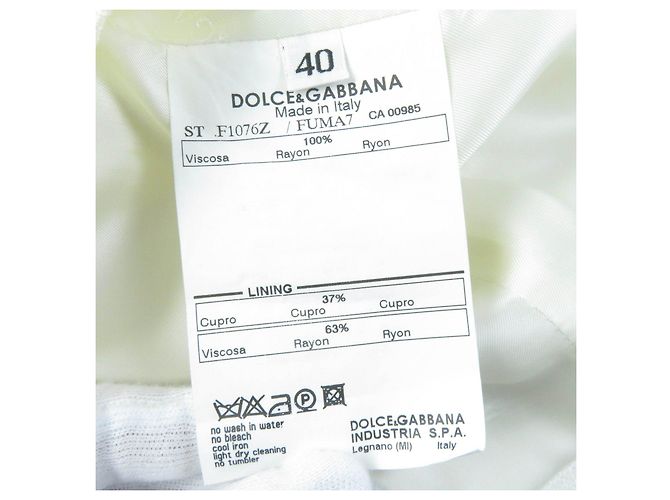 Giacca con bottoni e logo in rayon Dolce & Gabbana per donne Crudo - vista 8