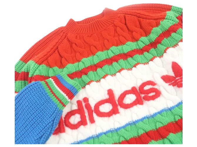 Maglione in lana mohair a trecce GUCCI XS Multicolore - vista 2