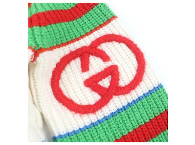 Maglione in lana mohair a trecce GUCCI XS Multicolore - vista 4