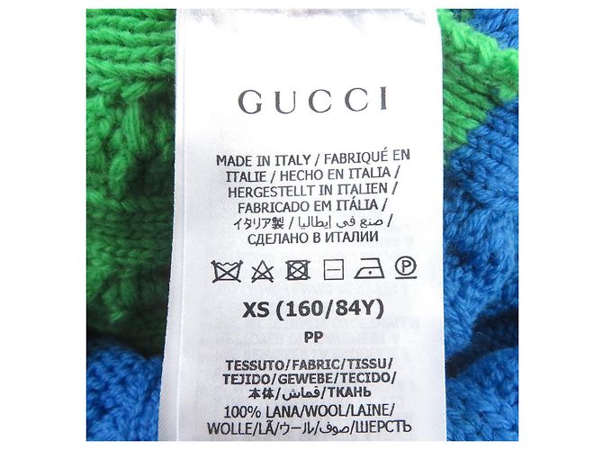 Maglione in lana mohair a trecce GUCCI XS Multicolore - vista 6