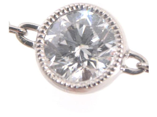 Autre Marque Collar largo de diamantes Milgrain Gimel PT950 PT850 Platino - vista 6