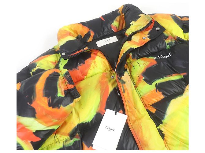 Céline Jaqueta acolchoada de nylon Celine laranja 50 - vista 3