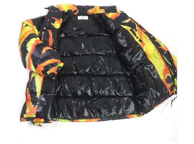 Céline Jaqueta acolchoada de nylon Celine laranja 50 - vista 4