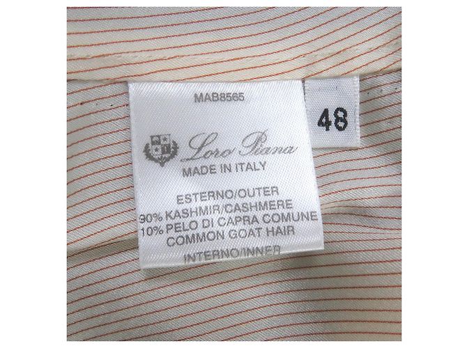 Giacca su misura in cashmere e pelo di capra Loro Piana - vista 9