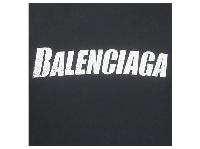 Camiseta oversized con estampado de logo Balenciaga Negra XXS Negro - vista 4