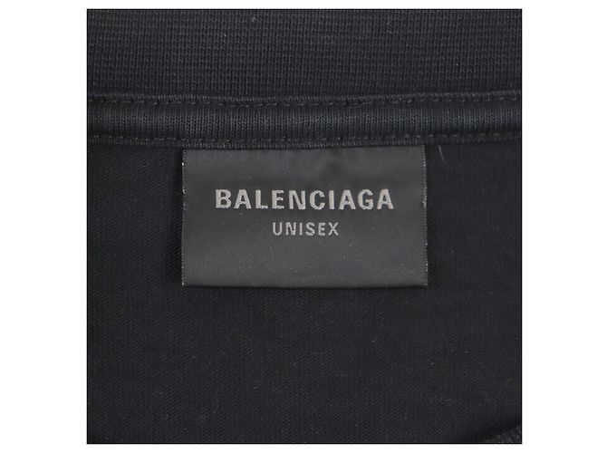 Camiseta oversized con estampado de logo Balenciaga Negra XXS Negro - vista 5