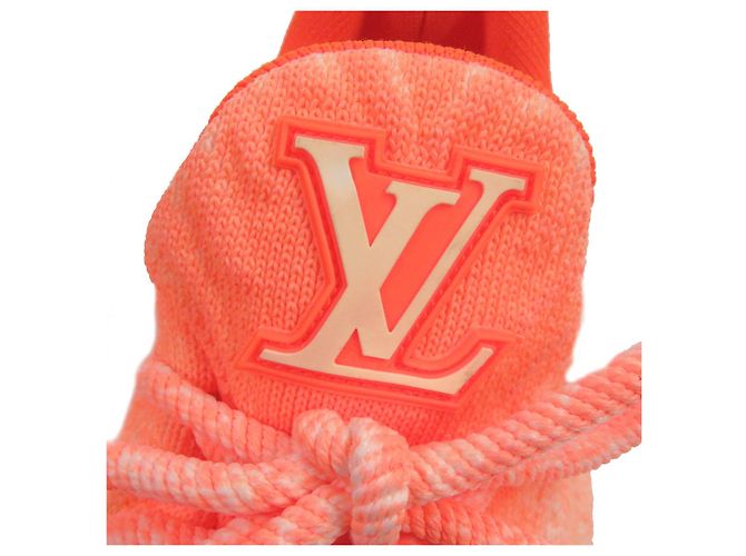 Baskets de course Louis Vuitton VNR Logo Orange Néon - vue 6