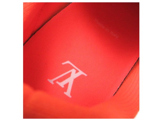 Baskets de course Louis Vuitton VNR Logo Orange Néon - vue 7