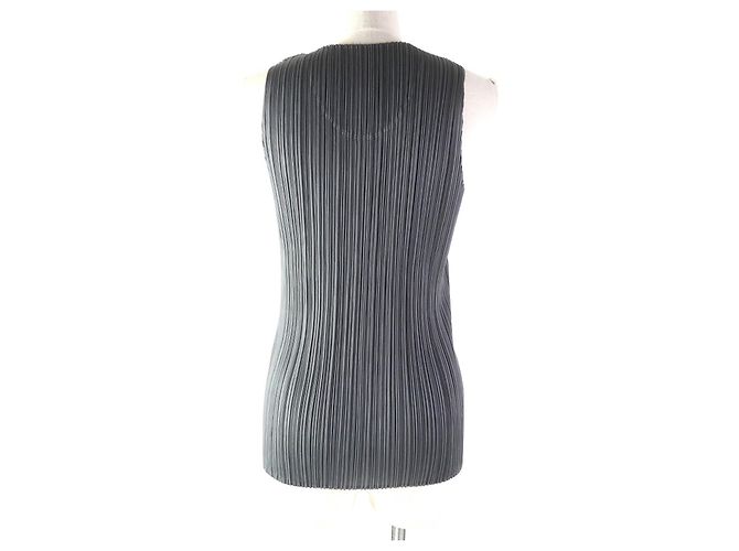 Autre Marque Top sin mangas U gris PLEATS PLEASE - vista 3