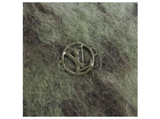 Suéter de cuello alto de mohair y nylon con logo de Louis Vuitton M Verde - vista 4