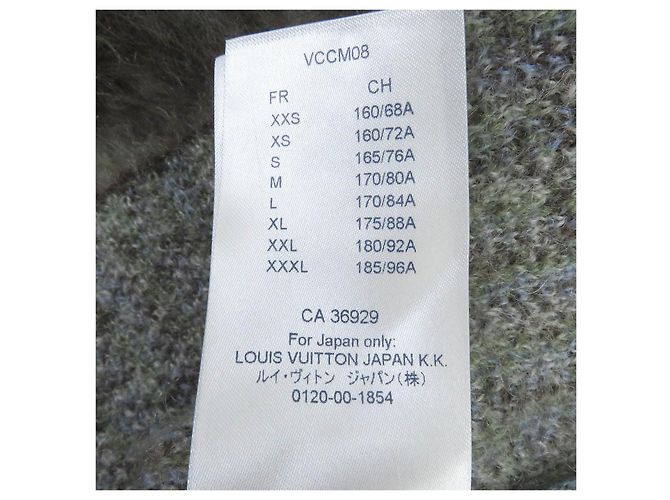Suéter de cuello alto de mohair y nylon con logo de Louis Vuitton M Verde - vista 8