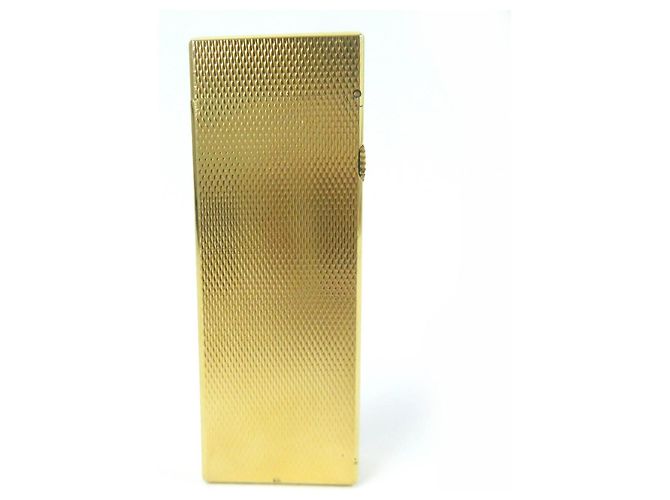 Autre Marque Accendino a gas Dunhill Square Pattern oro D'oro - vista 2