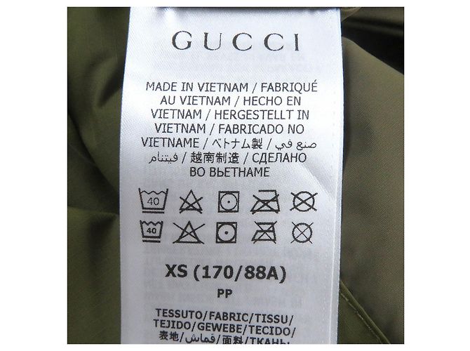 Parka Anorak con Capucha de Nylon con Logo Gucci XS Caqui - vista 7