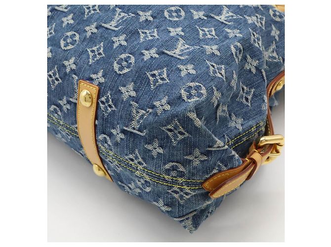 Borsa 2way Louis Vuitton Monogram Denim Blu - vista 3