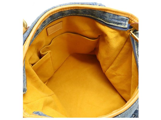 Borsa 2way Louis Vuitton Monogram Denim Blu - vista 5