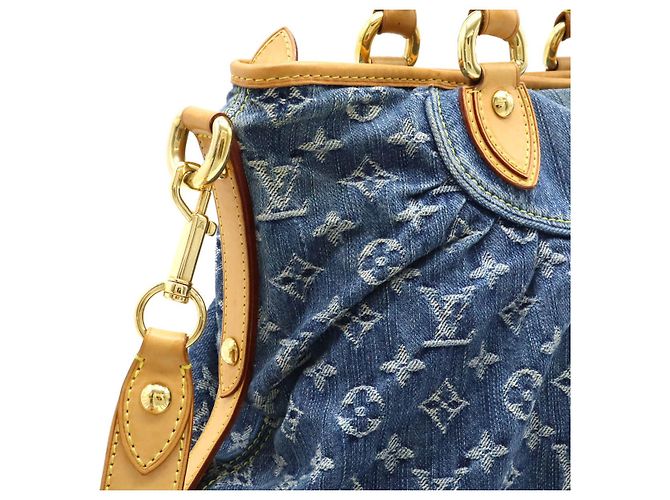 Borsa 2way Louis Vuitton Monogram Denim Blu - vista 6