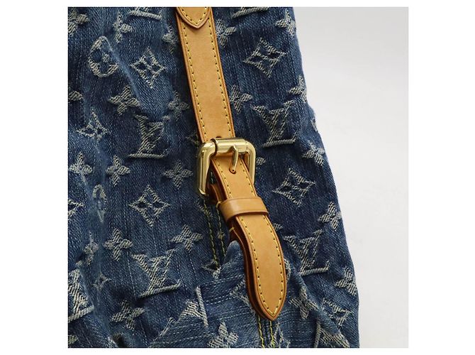 Borsa 2way Louis Vuitton Monogram Denim Blu - vista 8