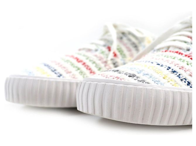 Autre Marque Sneaker in tweed con lacci bianchi Thom Browne - vista 6