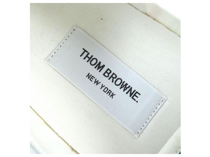 Autre Marque Sneaker in tweed con lacci bianchi Thom Browne - vista 8