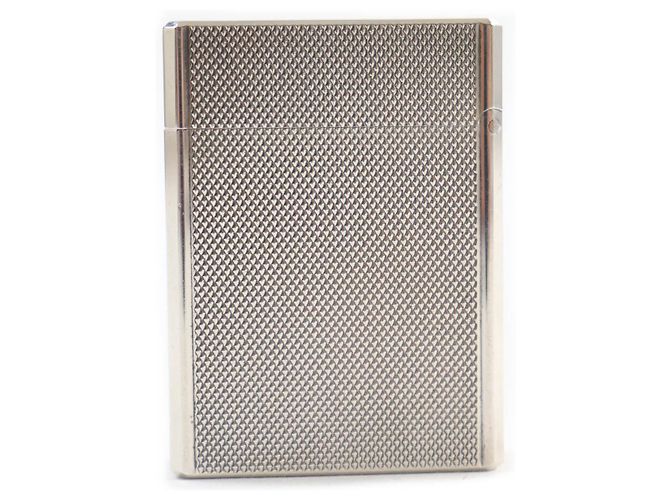 MCM Dupont Line 1 Short Roller Gas Lighter Silver - view 2