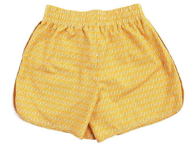 Fendi FF Logo Swim Shorts Yellow XS - view 2