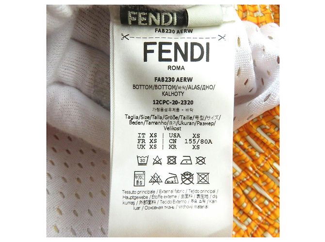 Fendi FF Logo Swim Shorts Yellow XS - view 7