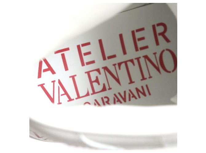Sneakers in pelle Valentino alte bianche e rosse - vista 10